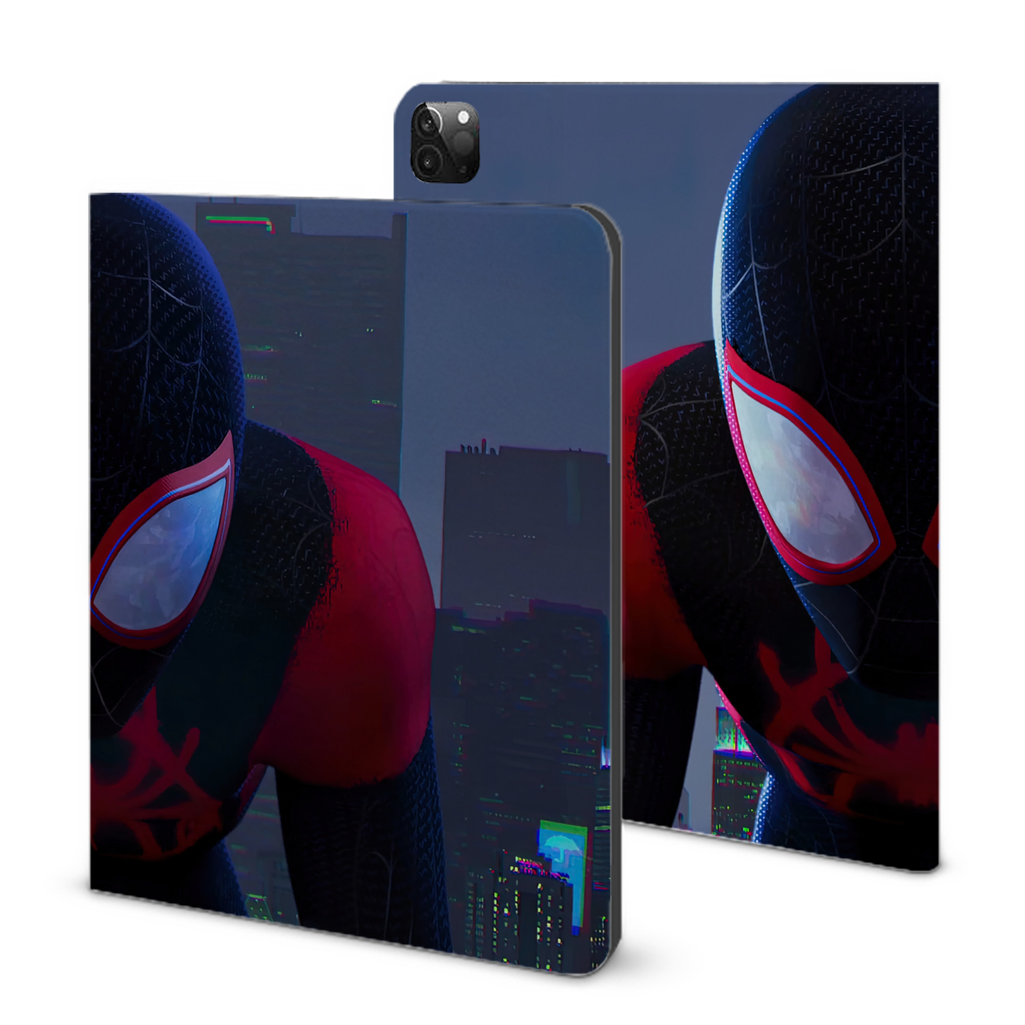 （画像用） Spider Man スパイダーマン IPadケース ペンホルダー付き ブックスタイルデザイン